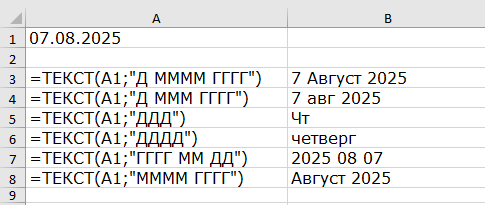 Excel функция ТЕКСТ разные форматы Excel функция ТЕКСТ разные форматы